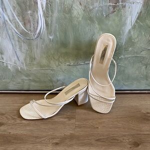 Billini Cream Strappy Heels